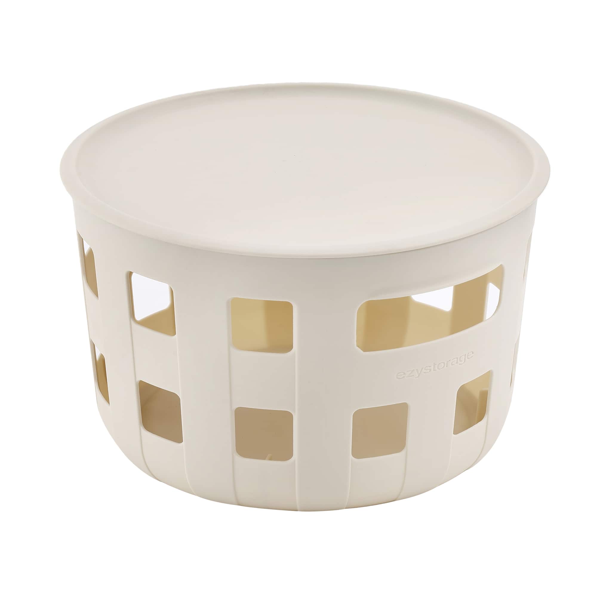 Ezy Storage Aura 5.2qt. Round Lidded Basket